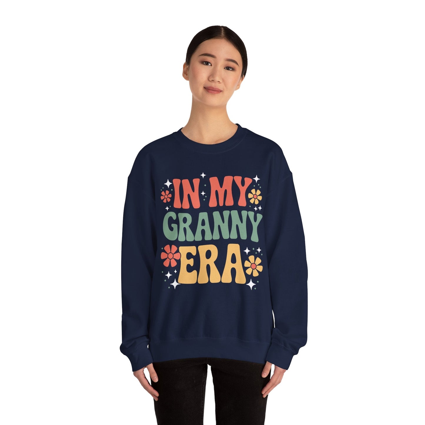 In My Granny Era Funny Sarcastic Groovy Retro Mothers Day Sweatshirt