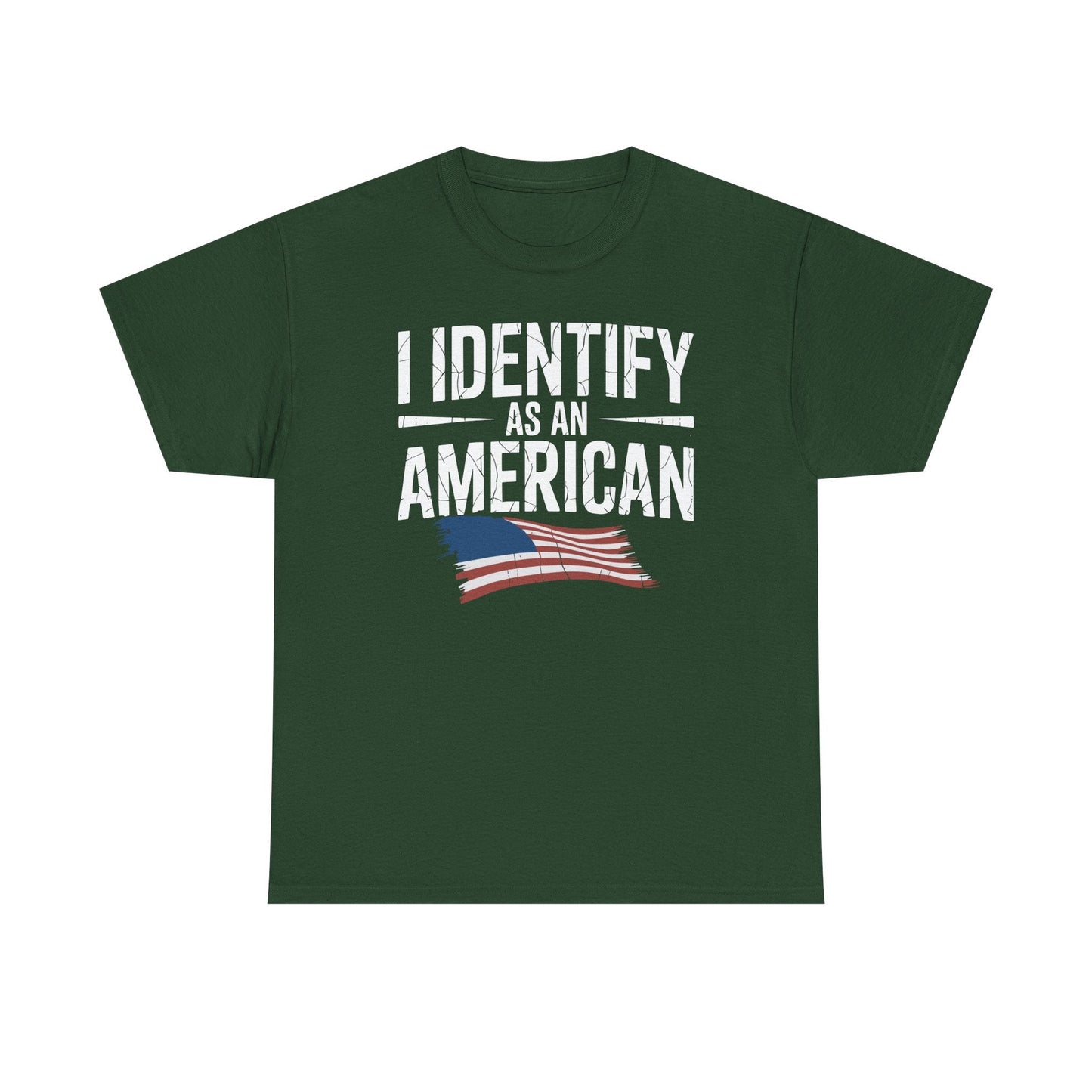 I Identify as an American No Identity Politics USA T-Shirt