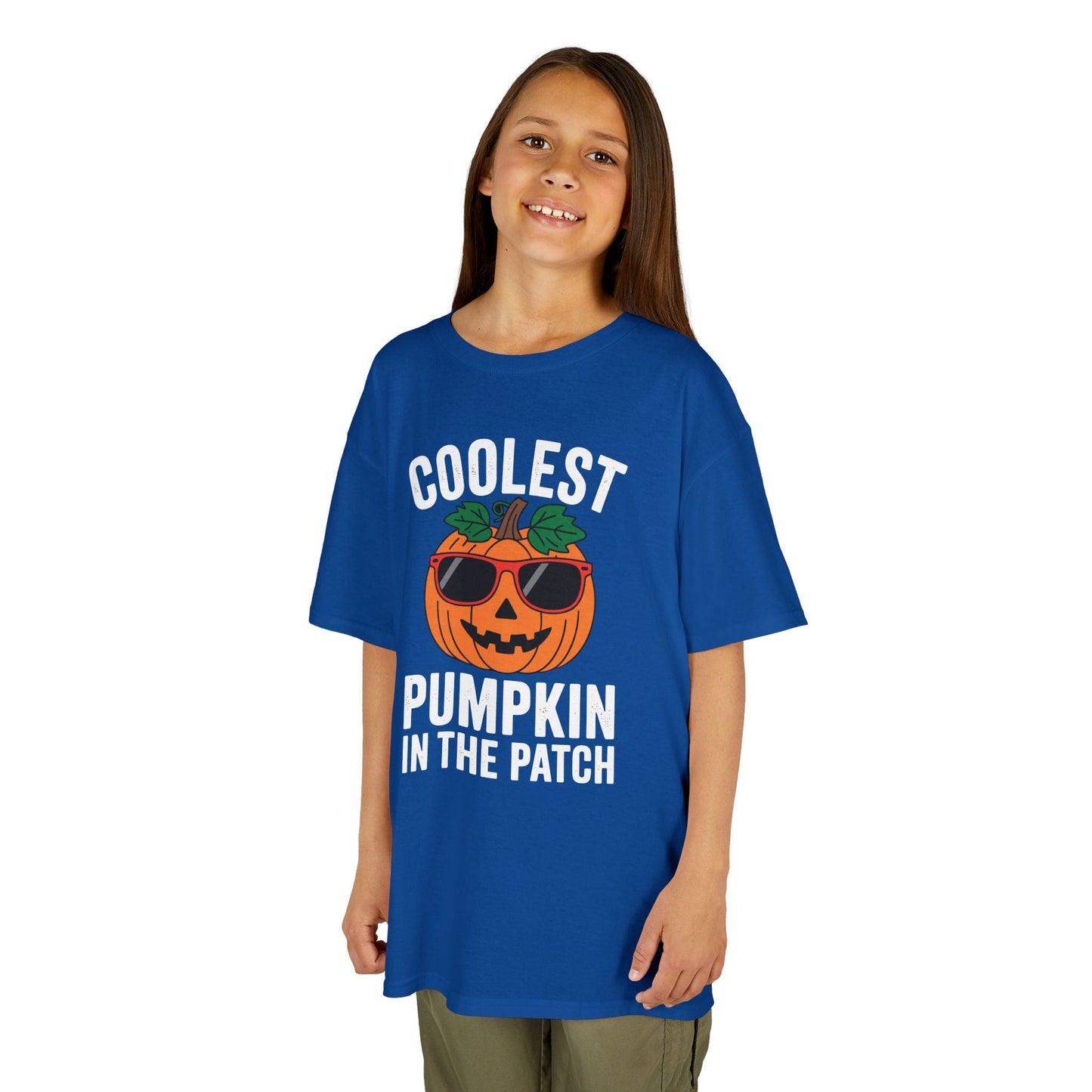 Kids Coolest Pumpkin In The Patch Halloween For Boys Girls T-Shirt