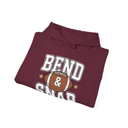 Funny Game Day Touchdown Season Cute Bend and Snap Football Hoodie