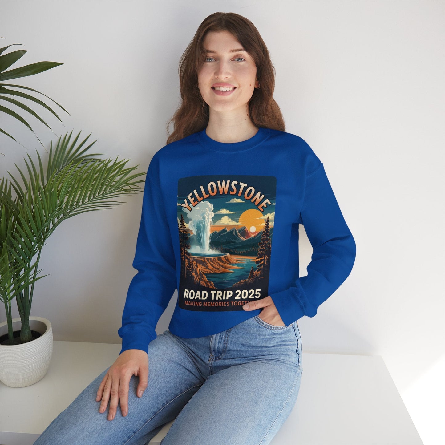 Yellowstone Family Road Trip 2025 National Park Outdoor Sweatshirt