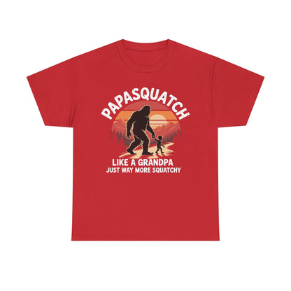 Retro Papa Squatch Like A Grandpa Funny Bigfoot Sasquatchy T-Shirt