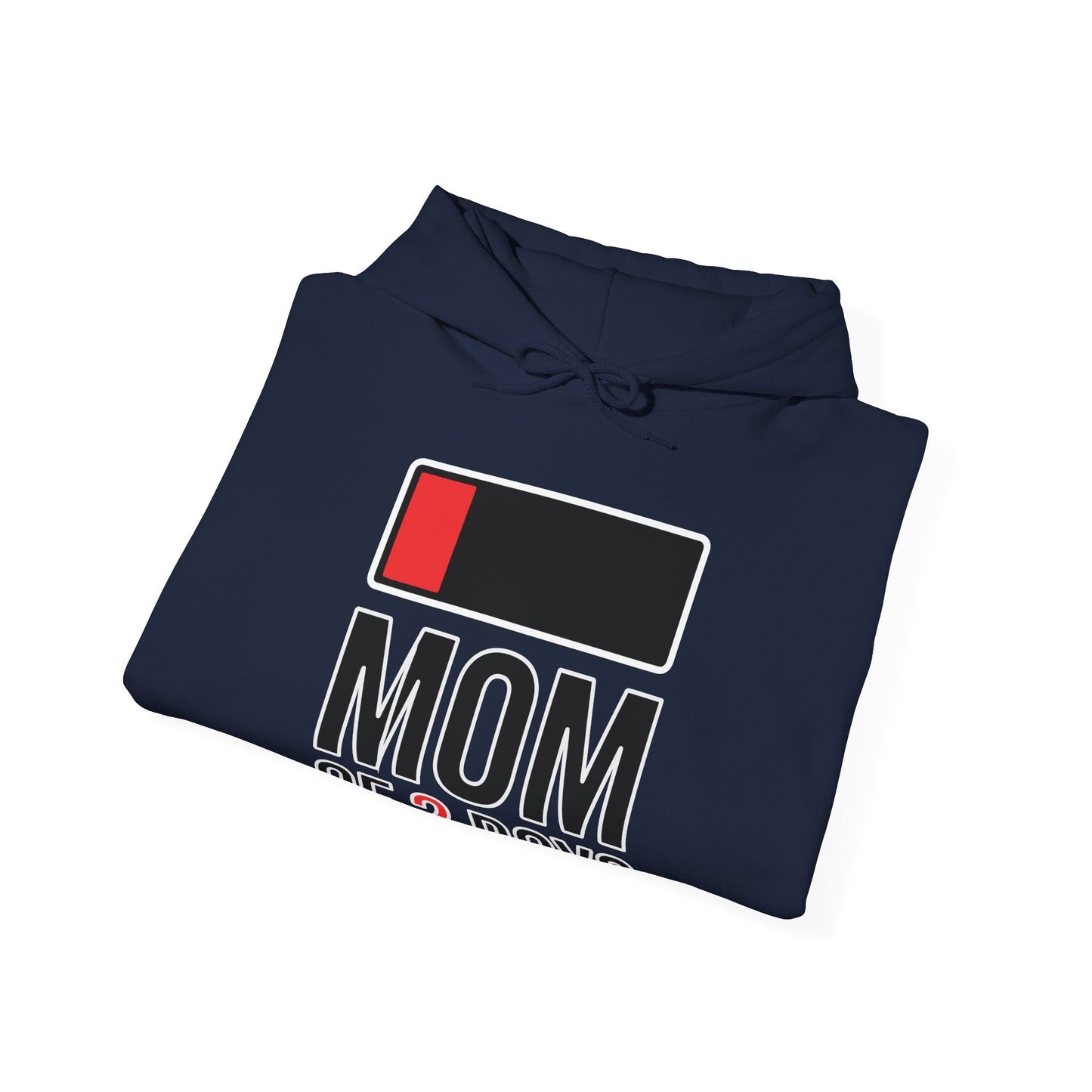 Mom of 2 Boys Gift from Son Mothers Day Birthday Women Hoodie