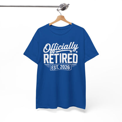 Funny Retirement 2026 Officially Retired Vintage Humor T-Shirt