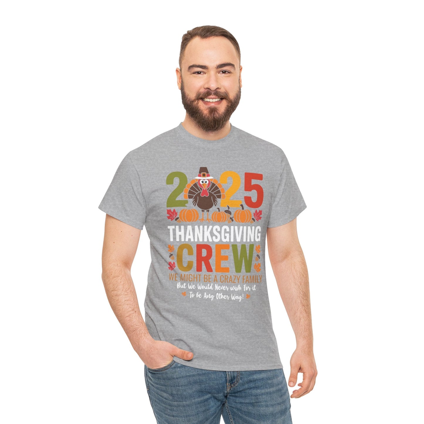 Family Thanksgiving 2025 Thanksgiving Crew Turkey Matching T-Shirt