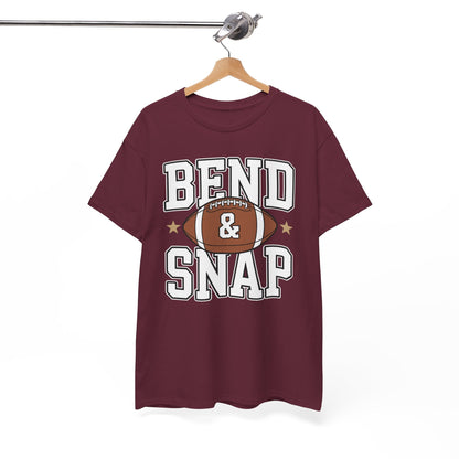 Funny Game Day Touchdown Season Cute Bend and Snap Football T-Shirt