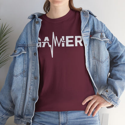 Gamer Heartbeat Video Games Graphic T-Shirt