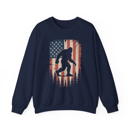 Bigfoot 4th of July Shirt American USA Flag Patriotic Sweatshirt