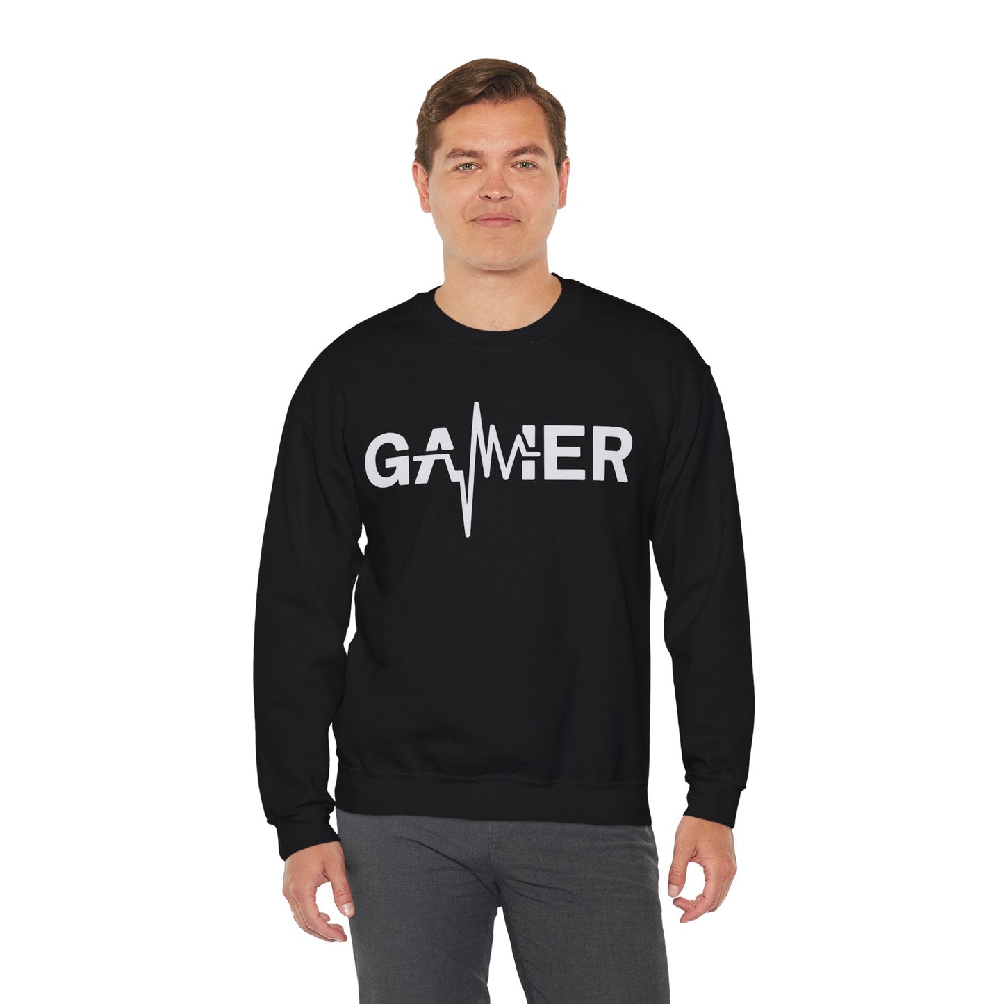 Gamer Heartbeat Video Games Graphic Sweatshirt