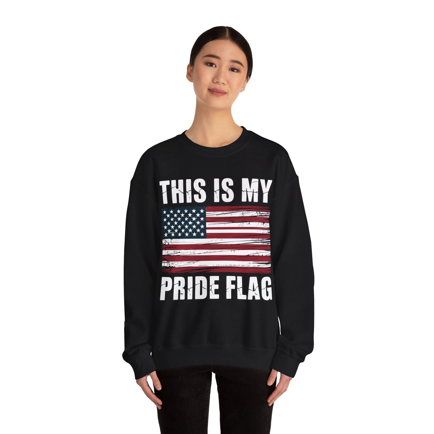 This Is My Pride Flag USA American 4th of July Patriotic Sweatshirt