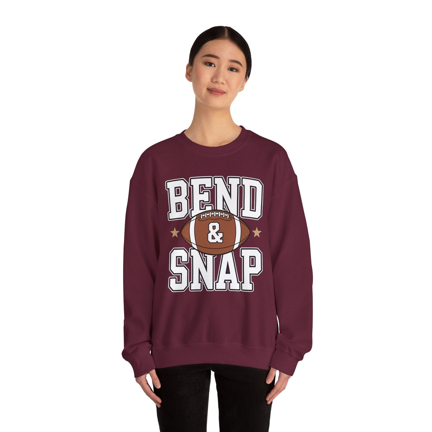 Funny Game Day Touchdown Season Cute Bend and Snap Football Sweatshirt