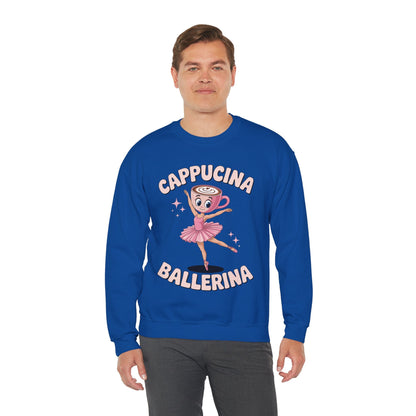 Funny Ballerina Cappuccina Coffee Dance Lovers Italian Meme Sweatshirt