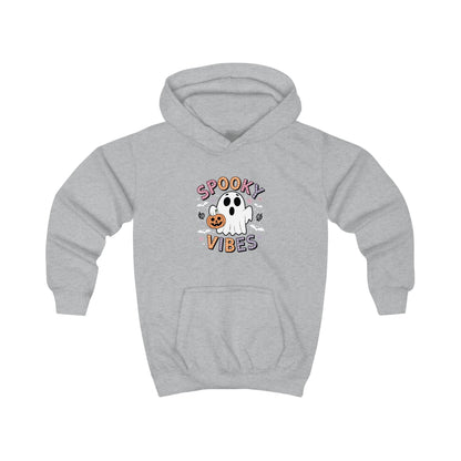 Spooky Vibes Ghost Retro Groovy Halloween Kids Hoodie