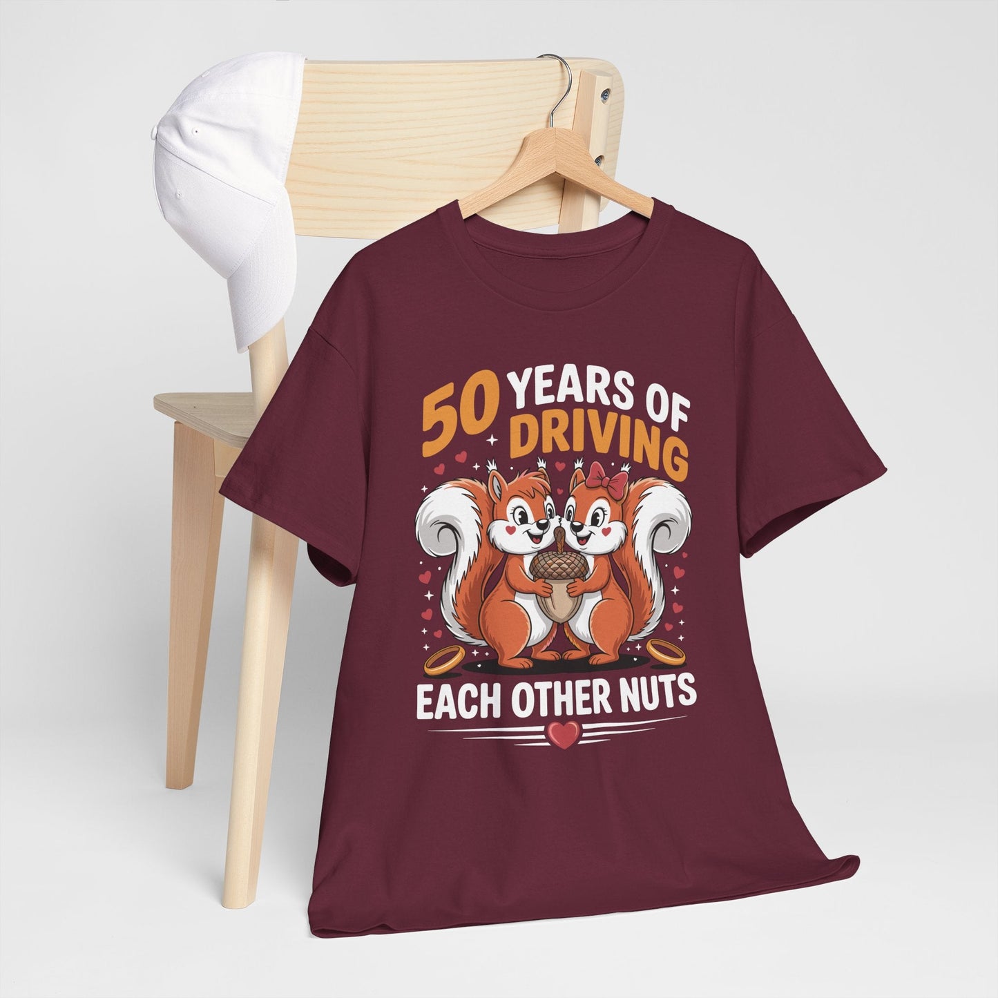 50th Wedding Anniversary 50 Years Of Driving Each Other Nuts T-Shirt