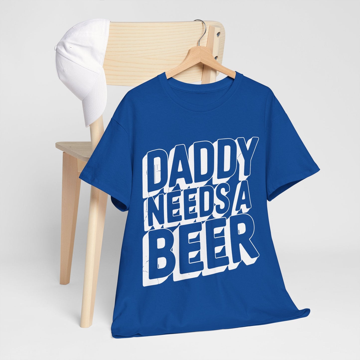 Daddy Needs A Beer Shirt Funny Men Drinking Dad Fathers Day T-Shirt
