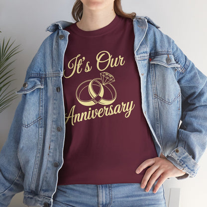 It's Our Anniversary Shirts for Married Couples Husband Wife T-Shirt