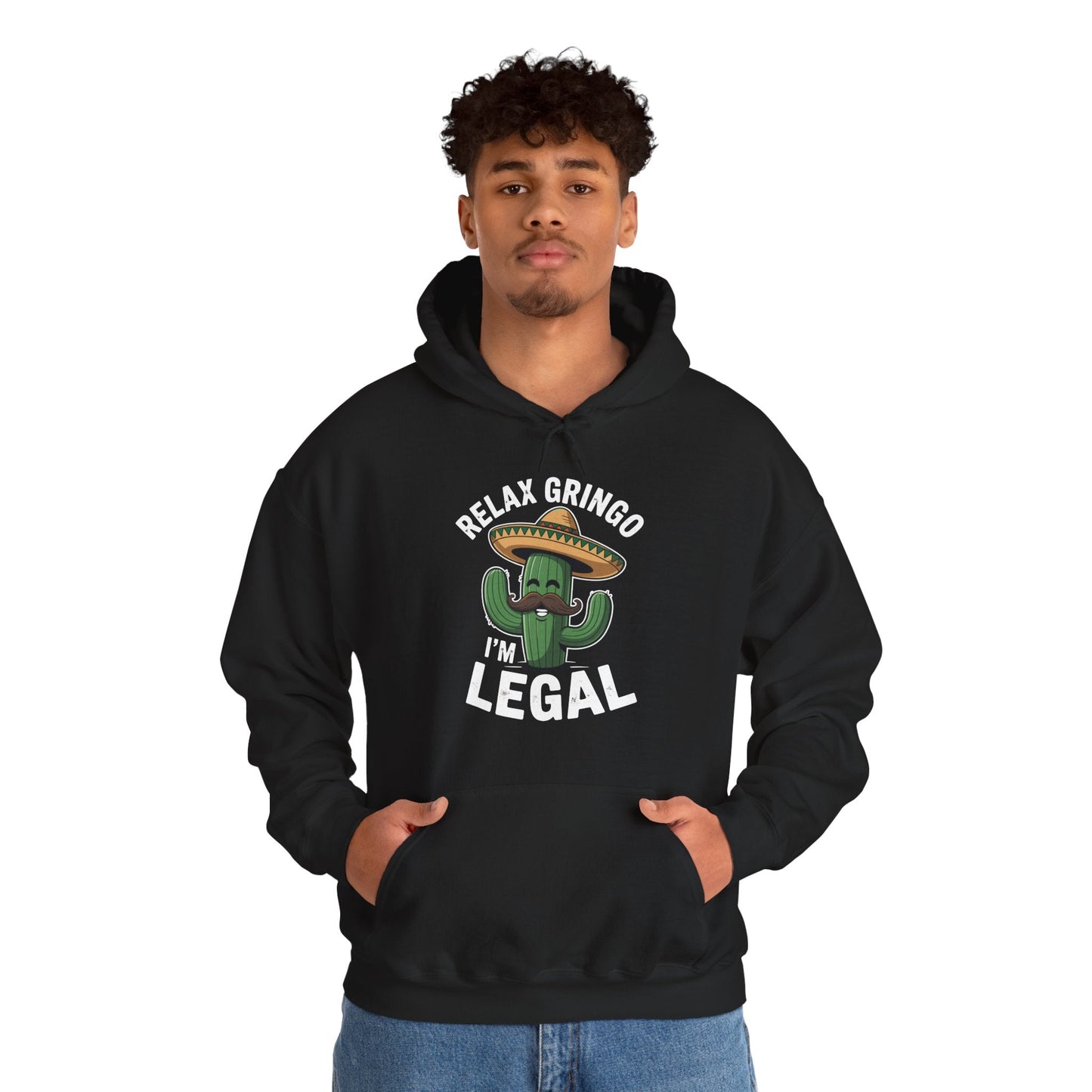 Funny Relax Gringo Im Legal Cinco De Mayo Mexican Immigrant Hoodie