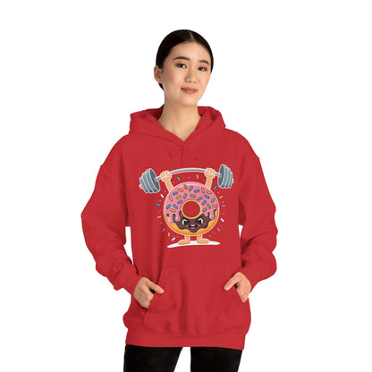 Funny Weightlifing Fitness Workout Gym Donut Lover Hoodie