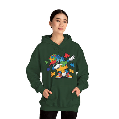 Dabbing Puzzle Autism Awareness Hoodie
