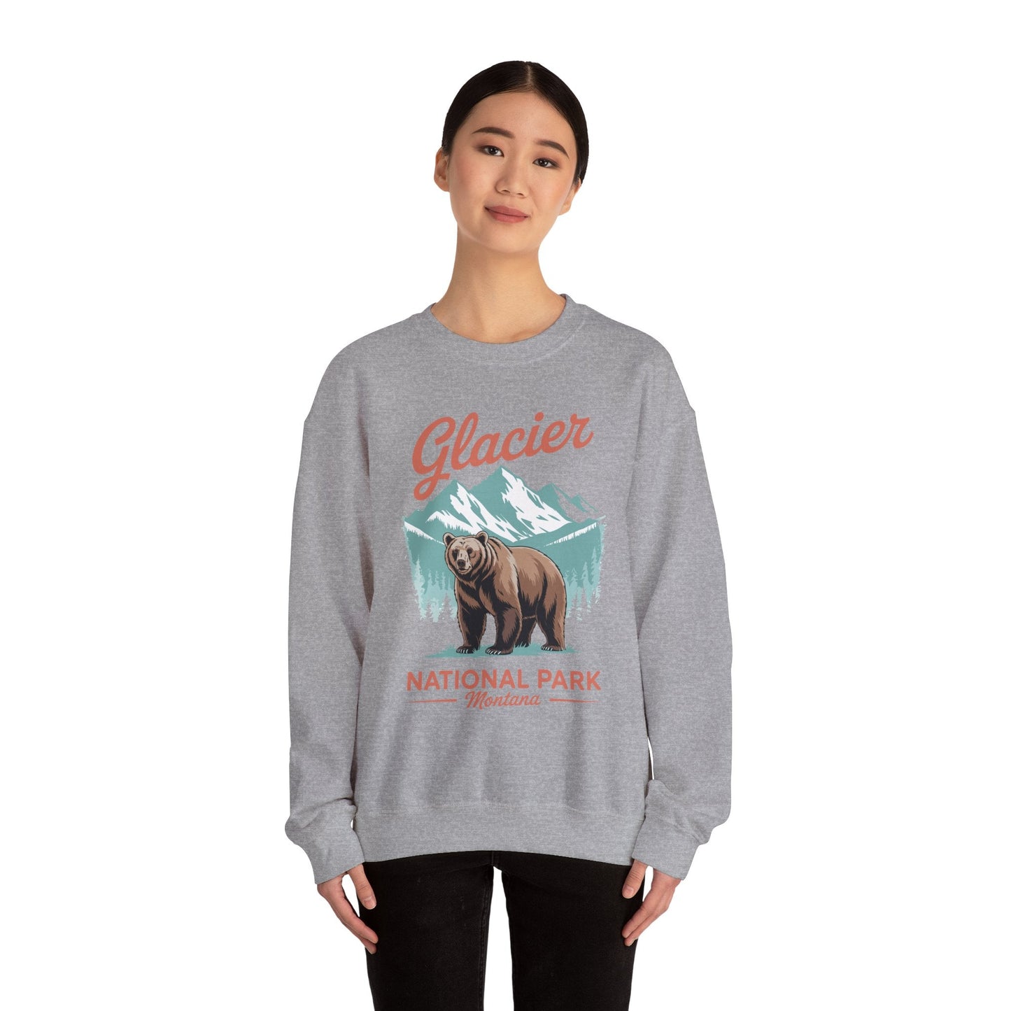 Glacier National Park retro Sweatshirt