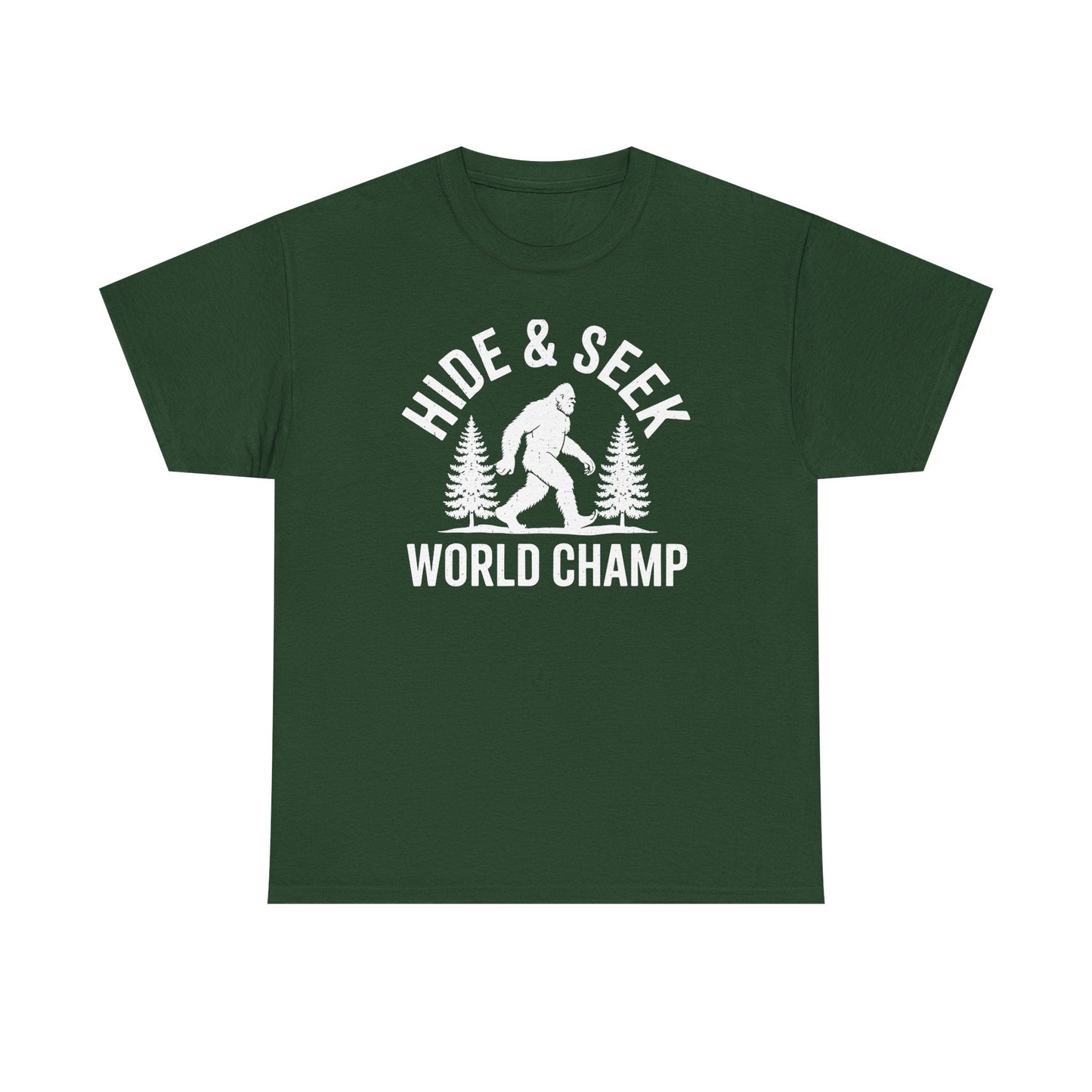 Bigfoot Hide And Seek World Champion Sasquatch Retro Vintage T-Shirt