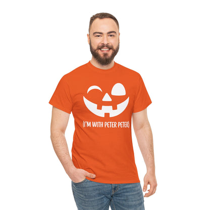 Im With Peter Couple Halloween Adult Eater Pumpkin T-Shirt