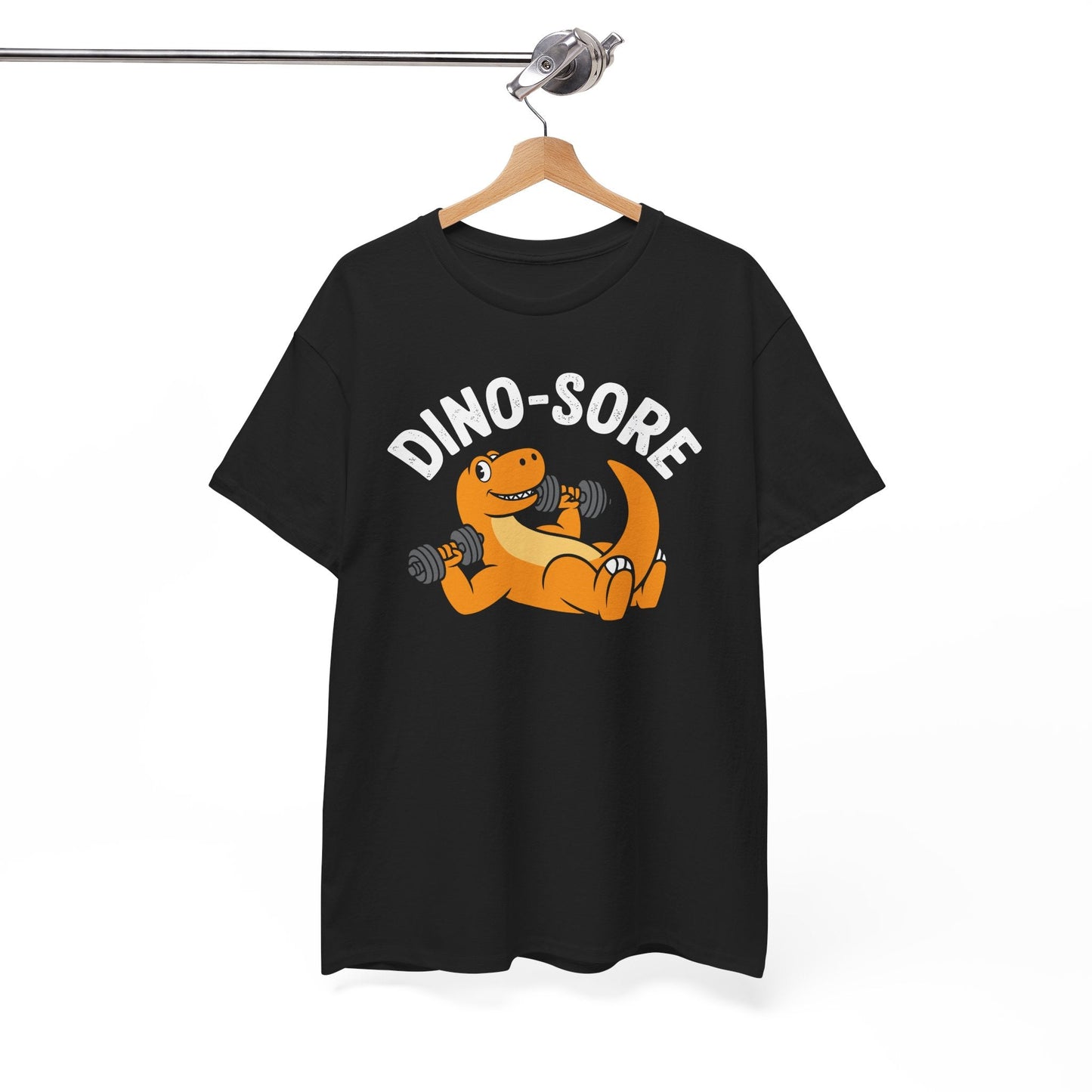 Gym Workout Dino Sore Exercise Fitness Boys Women Men T-Shirt