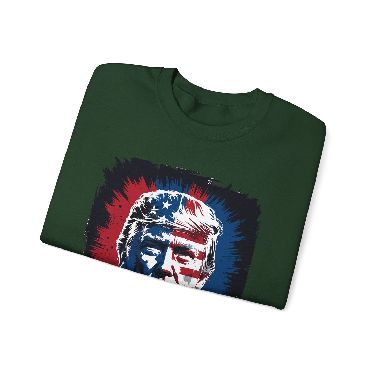 President Trump Portrait 4th July Sweatshirt