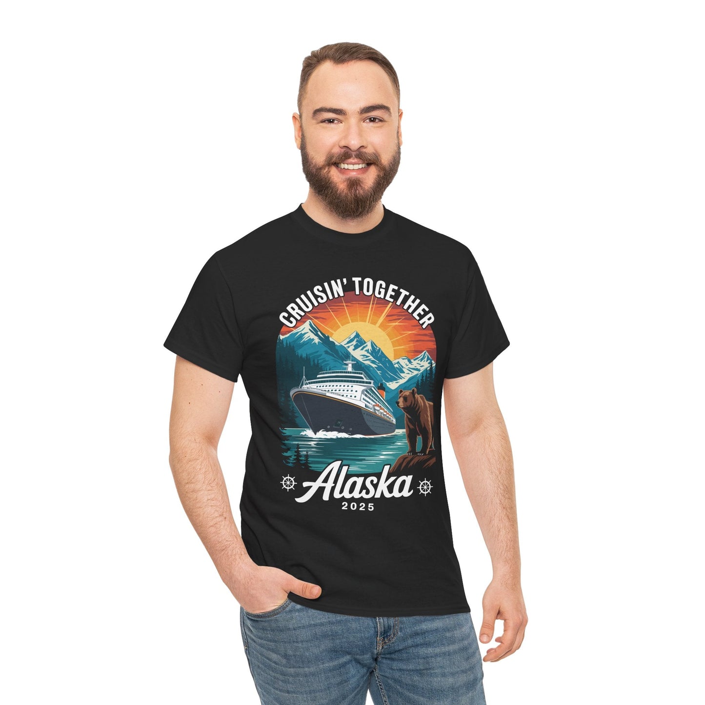 Cruisin Together Alaska 2025 Family Friend Alaska Cruise T-Shirt