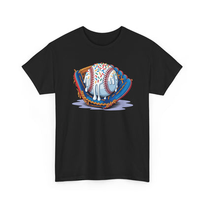 Baseball Drip Ice Cream Sprinkles Baseball Glove T-Shirt