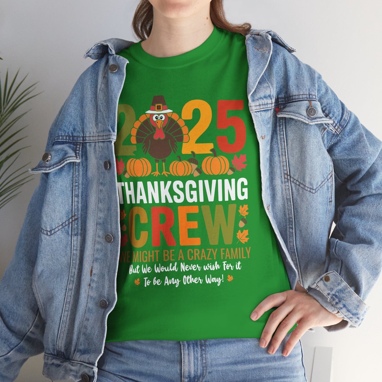 Family Thanksgiving 2025 Thanksgiving Crew Turkey Matching T-Shirt