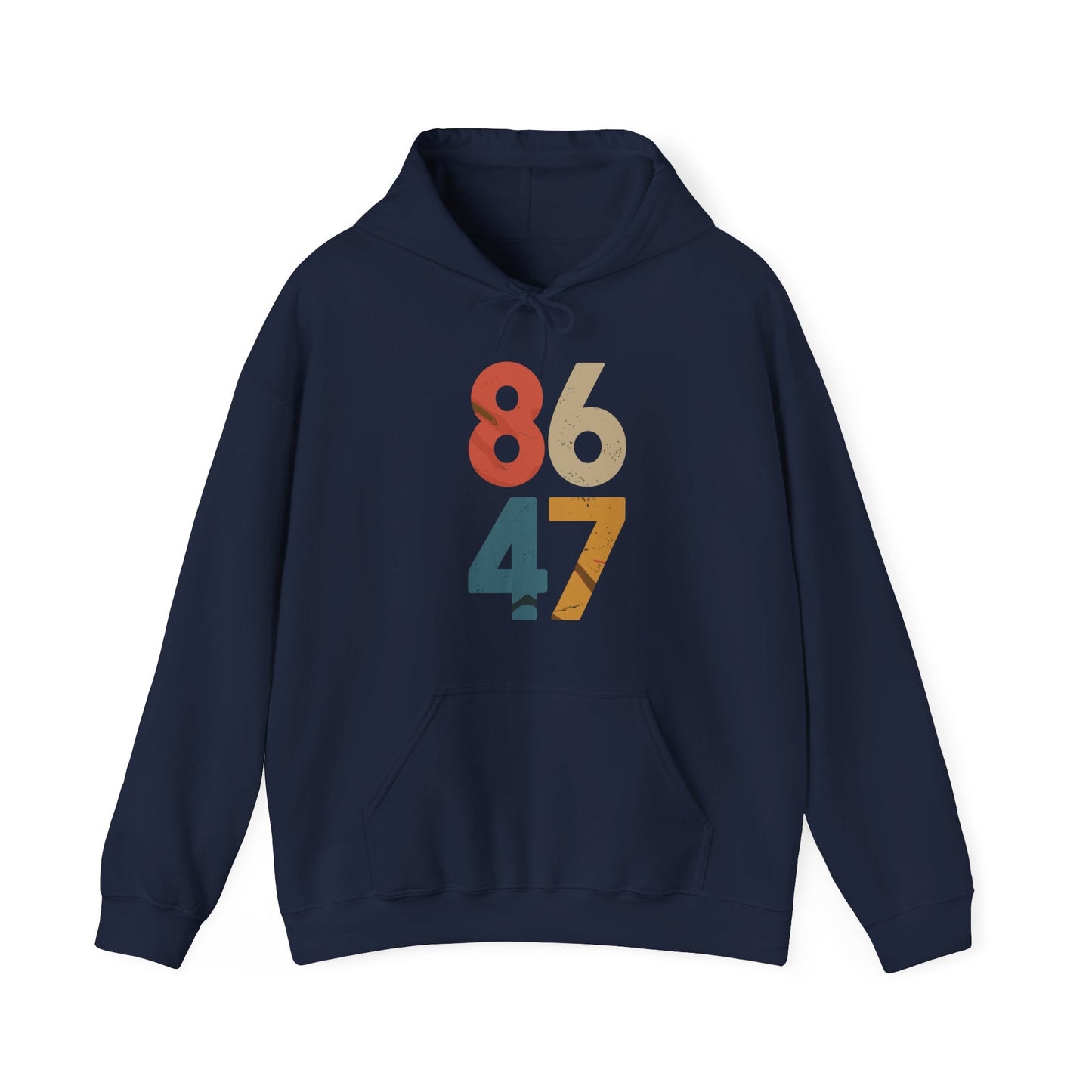 Classic Vintage 80s Style 86 47 Anti Trump Hoodie