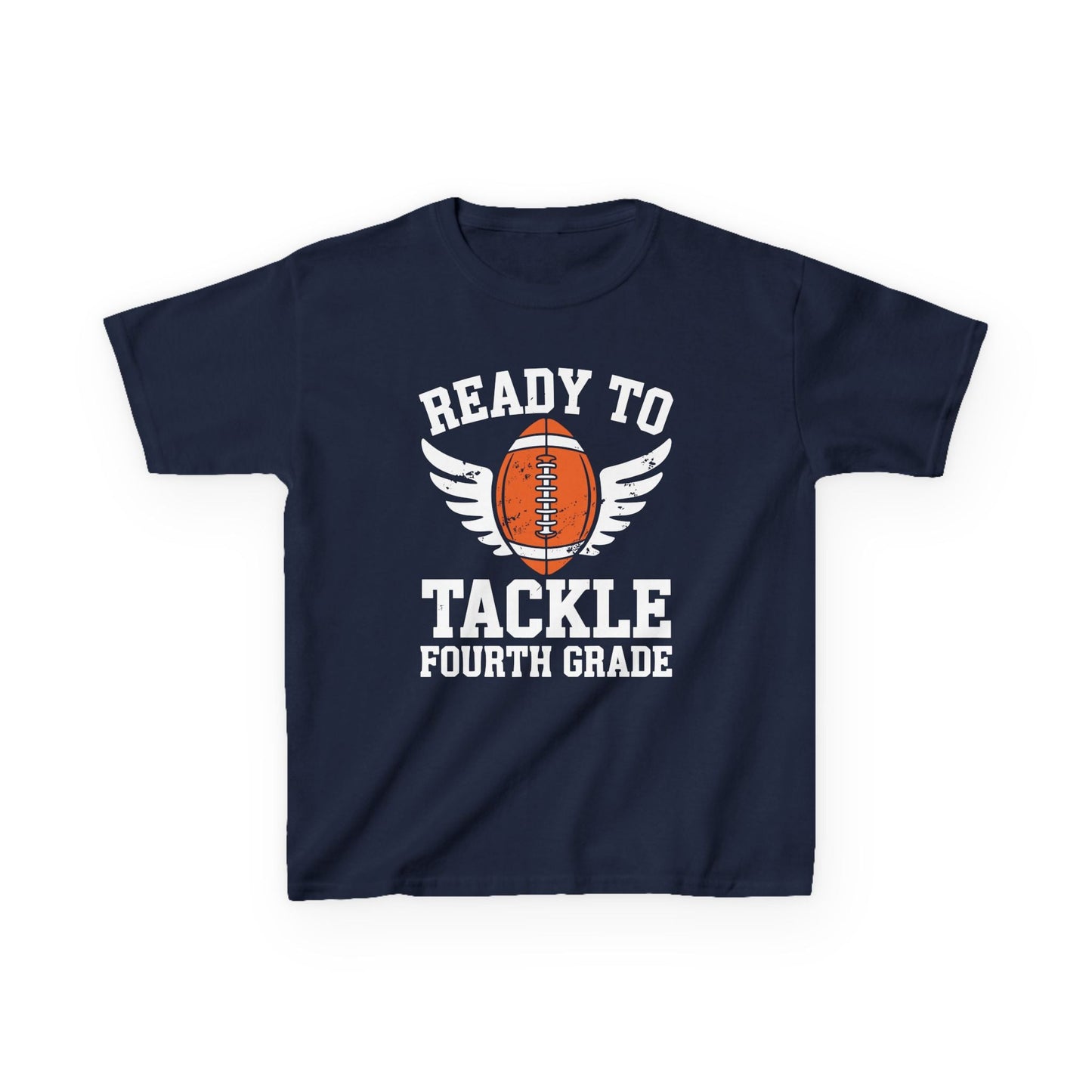 Ready To Tackle Fourth Grade Back To School Football T-Shirt