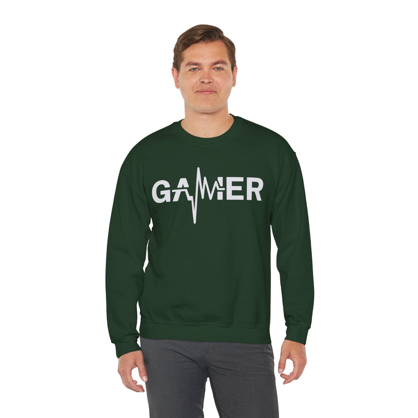 Gamer Heartbeat Video Games Graphic Sweatshirt