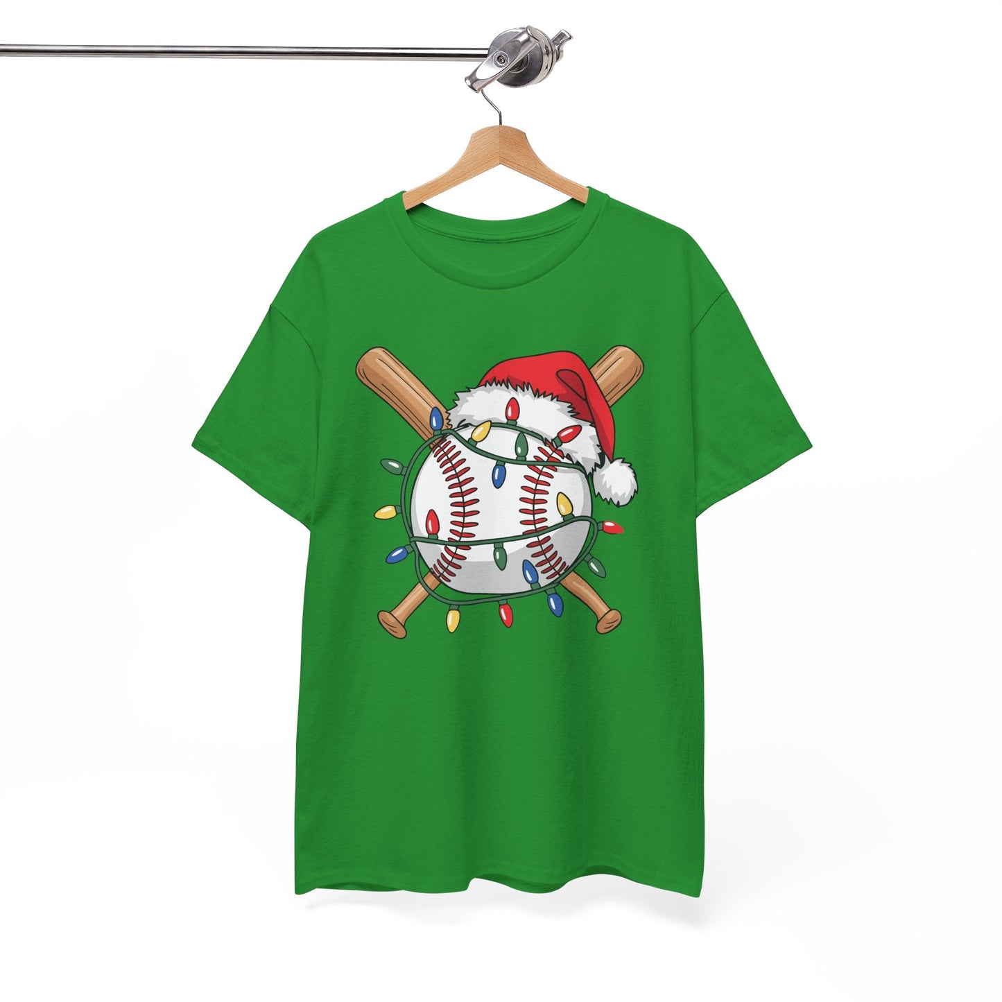 Santa Sports Design For Men Boys Christmas Baseball Player T-Shirt