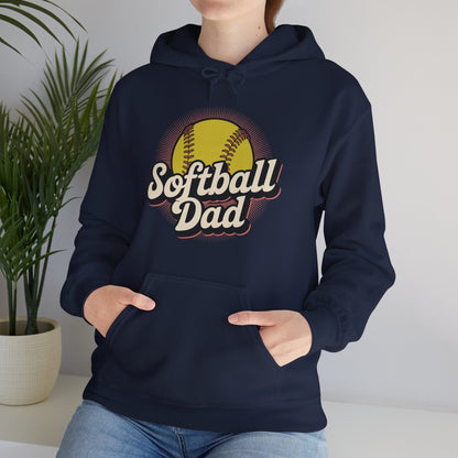 Funny Fathers Day Softball Dad Gift From Daughter Son Wife Hoodie
