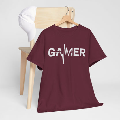 Gamer Heartbeat Video Games Graphic T-Shirt