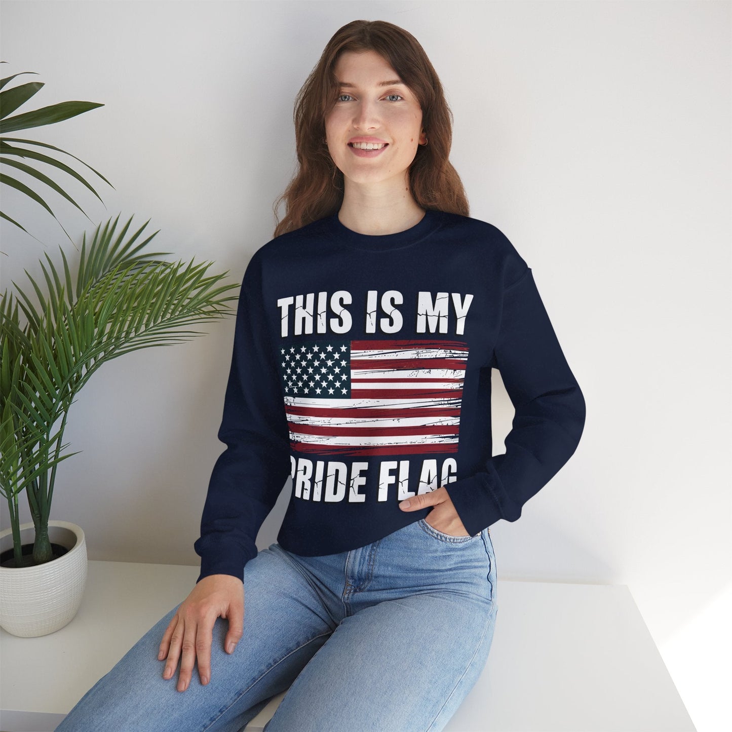 This Is My Pride Flag USA American 4th of July Patriotic Sweatshirt