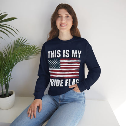 This Is My Pride Flag USA American 4th of July Patriotic Sweatshirt