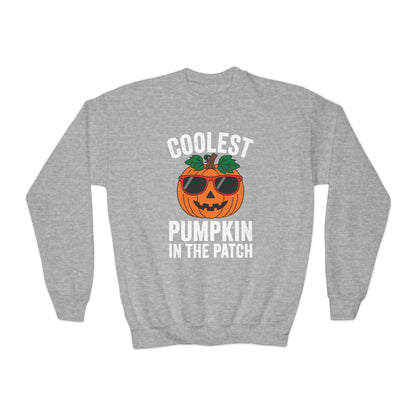 Kids Coolest Pumpkin In The Patch Halloween For Boys Girls Sweatshirt
