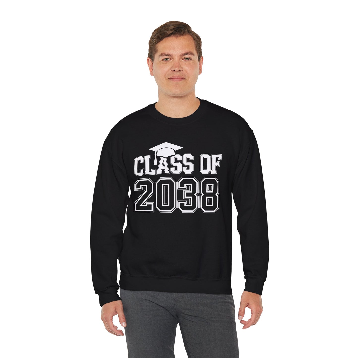 Class of 2038 Grow With Me Funny Kindergarten Back To School Sweatshirt