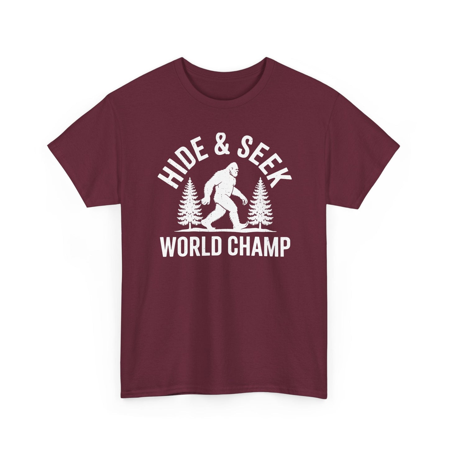 Bigfoot Hide And Seek World Champion Sasquatch Retro Vintage T-Shirt