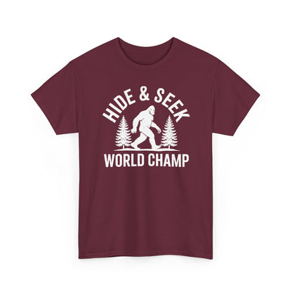 Bigfoot Hide And Seek World Champion Sasquatch Retro Vintage T-Shirt