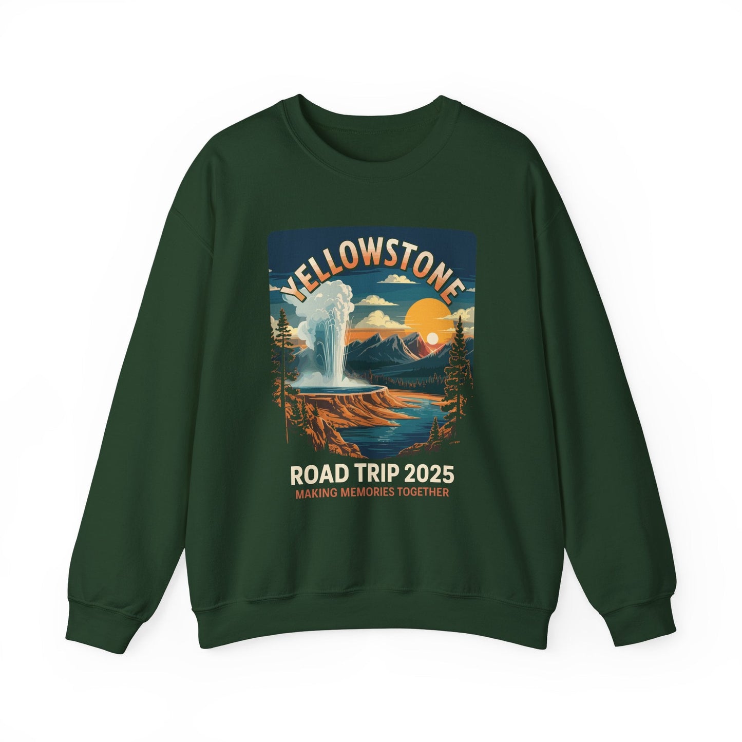 Yellowstone Family Road Trip 2025 National Park Outdoor Sweatshirt