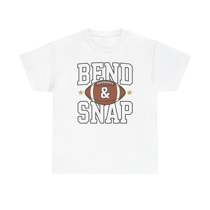 Funny Game Day Touchdown Season Cute Bend and Snap Football T-Shirt