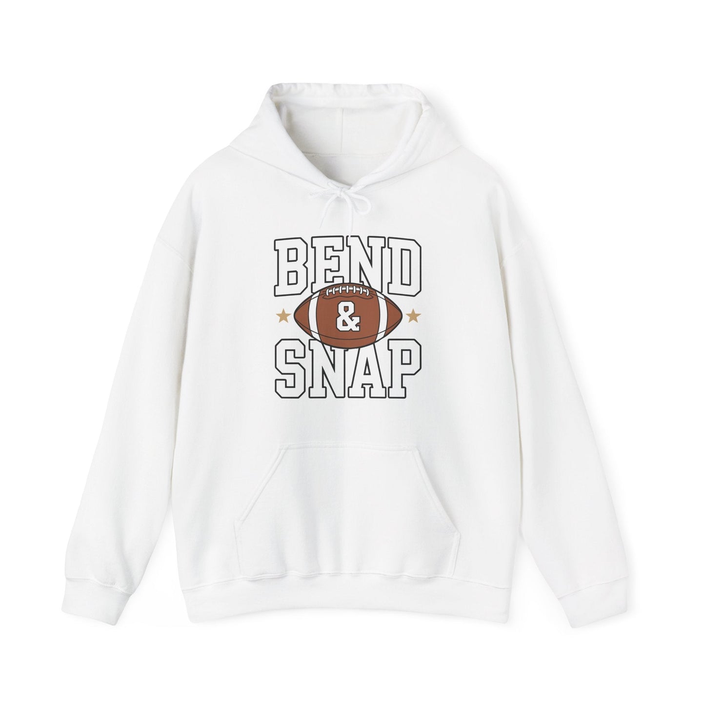 Funny Game Day Touchdown Season Cute Bend and Snap Football Hoodie