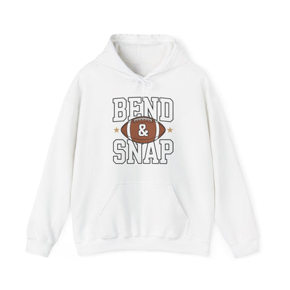 Funny Game Day Touchdown Season Cute Bend and Snap Football Hoodie