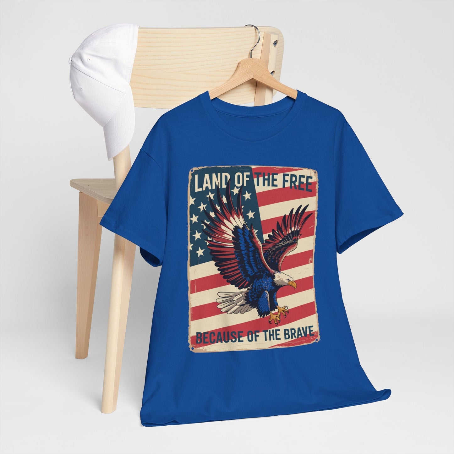 America Eagle Land of the Free Because of the Brave T-Shirt