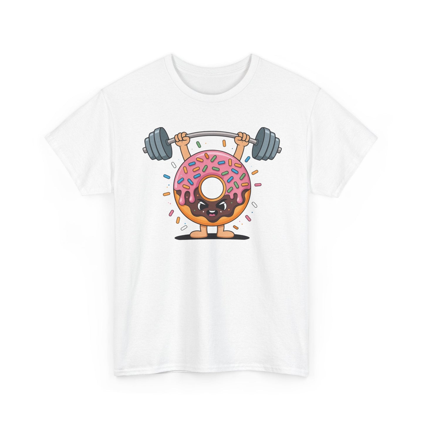 Funny Weightlifing Fitness Workout Gym Donut Lover T-Shirt