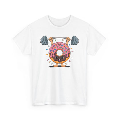 Funny Weightlifing Fitness Workout Gym Donut Lover T-Shirt
